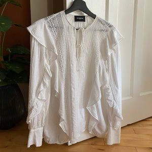 White blouse from The Kooples